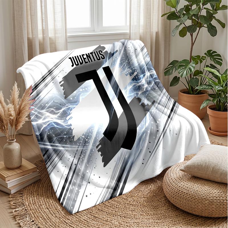 Juventus FC Theme blanket Soft Flannel Blanket Plush Throw Blanket Cozy Sofa Bed Blanket for Home Decor