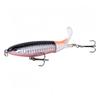 1 Pezzo 10cm/14cm Esca da Pesca Topwater Whopper Popper Esca Artificiale Esca Dura Elica Coda Rotante Attrezzatura da Pesca Swimbait