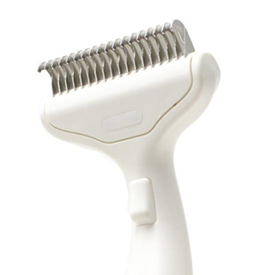 Pet Detangling Comb, Deshedding Tool with Curved Stainless Steel Teeth, Gentle Grooming And Dematting Brush for Long Hair Dogs Cats