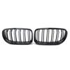 1 Pair Gloss/Matte Black M-Color Kidney Front Grille Auto Racing Grille for BMW E90 E91 LCI 325i 328i 335i 2009 2010 2011