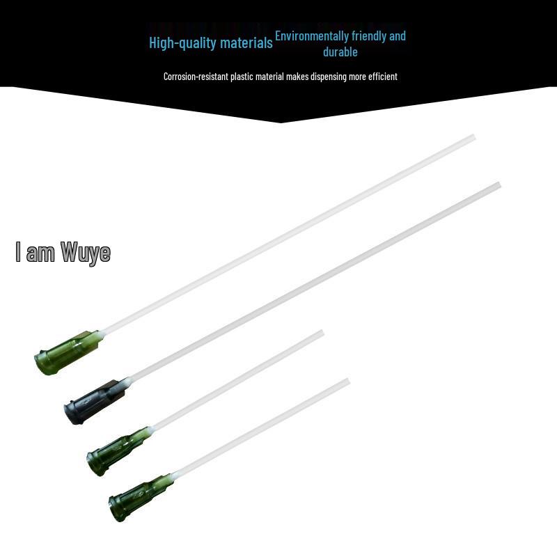Customizable Flexible Glue Dispensing Needle Head - Fast Drying, Plastic Screw Thread, 14-25G