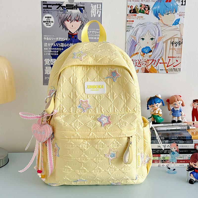 Lightweight Backpack Female Cute Niche Going Out Travel Style High School Students Junior High School Girls Large Capacity Schoolbag