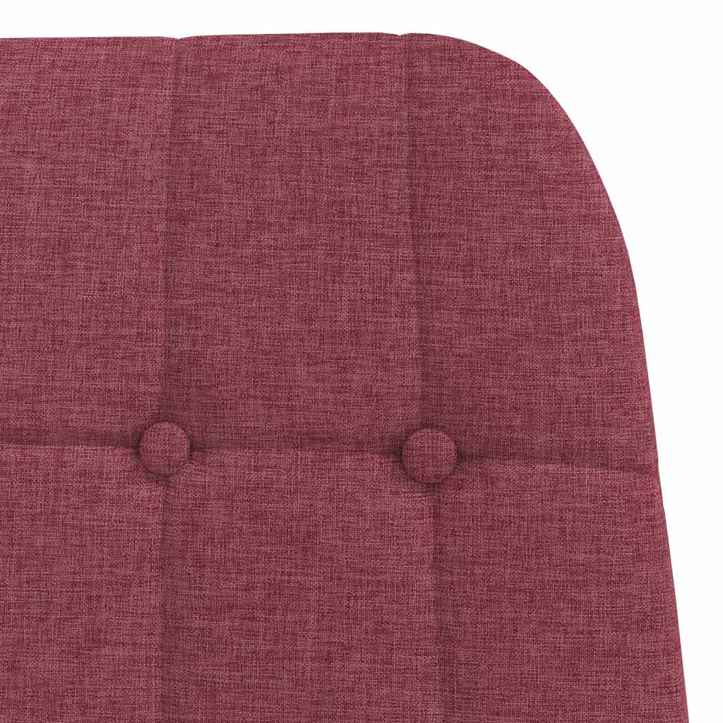 Fabric Relaxing Armchair Burgundy