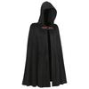 Halloween Men's Hooded Cape Medieval Vampire Shawl Pirate Robe Old Ranger Costume