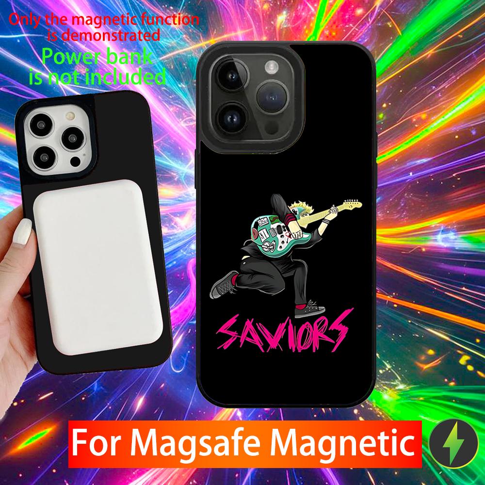 

G-Green Day Saviors Phone Case For iPhone 16,15,14,13,12,11,Pro,Max,Plus,Mini,SE New Magsafe Magnetic Wireless Charging iPhone15promax