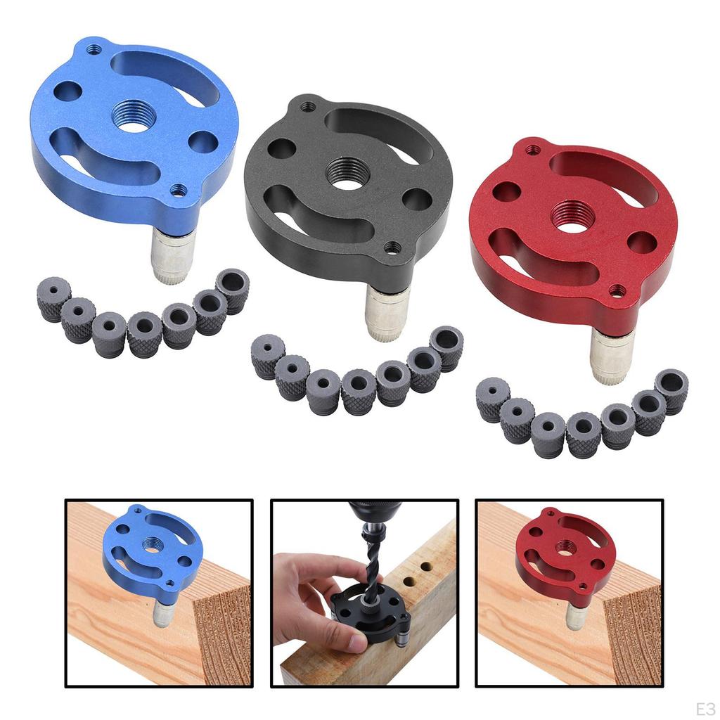 Hole Self Centering Kit 2/3/4/5/6/8/10mm 3-Hole Drill for Beech