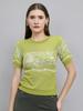 Women Regular Fit Green Top