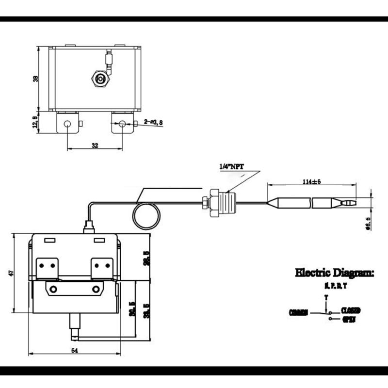 PP10084 High Limit Safety Thermostat Switches With Smooth Surfaces Temperature Limiter Replacement Part For Easy Cleaning