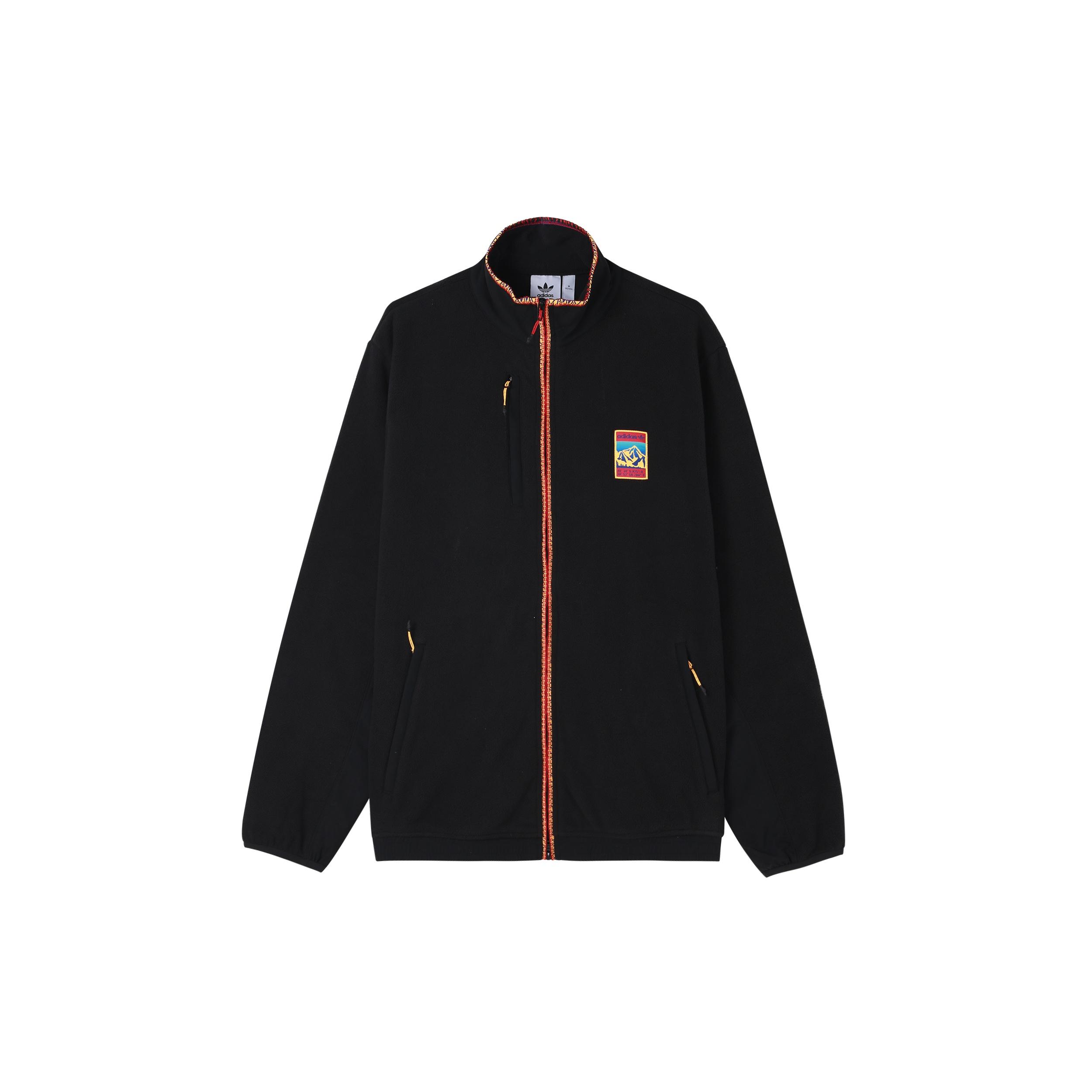 adidas originals Adplr Pf Tt polar fleece Athletics Sports Jacket Black Men s GP1113 L