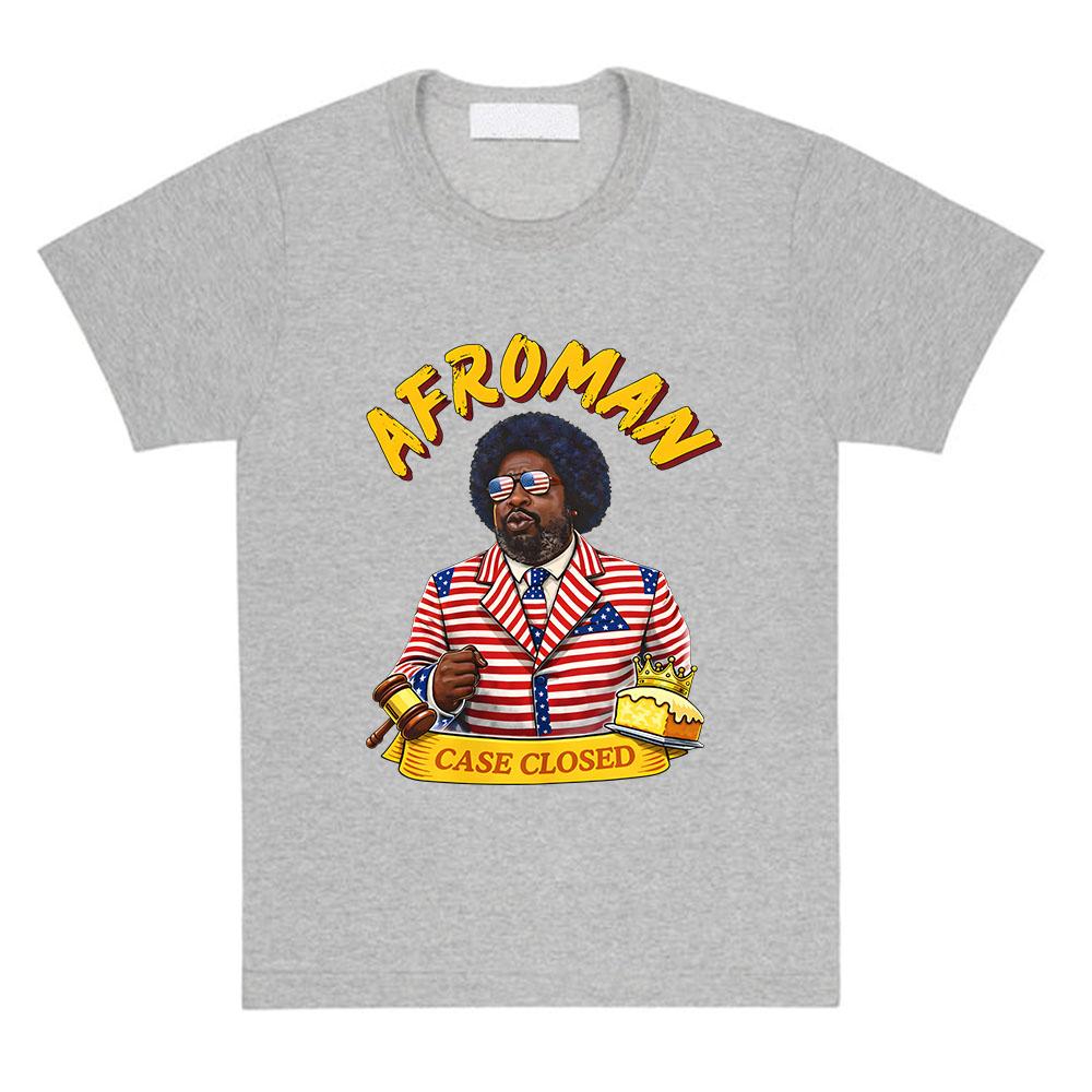 Afroman Cakes Closed Design T-shirt Women Men Clothing Short Sleeve O-neck Loose Tshirts Cotton Summer Graphic Print Merch Tees