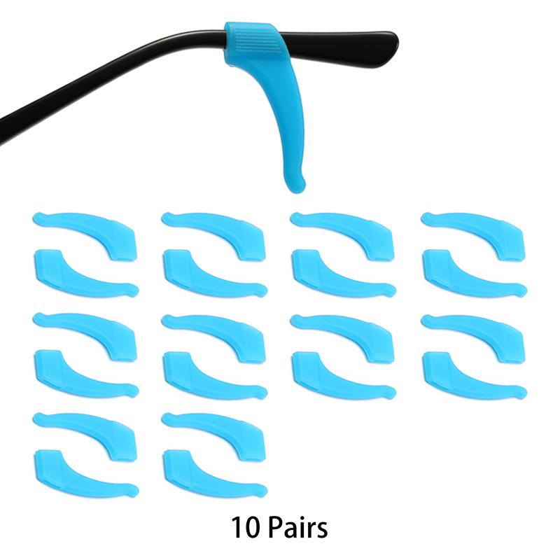 KAMMPT 5/10 Pairs Per Set Glasses Ear Hook New Multi-color Silicone Non-Slip Eyewear Ear Grips Soft Eyelasses Leg Fixing Hooks