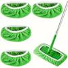 4pcs Premium Reusable Mop Replacement Pads: Washable, Durable, High Absorption for Dry & Wet Cleaning