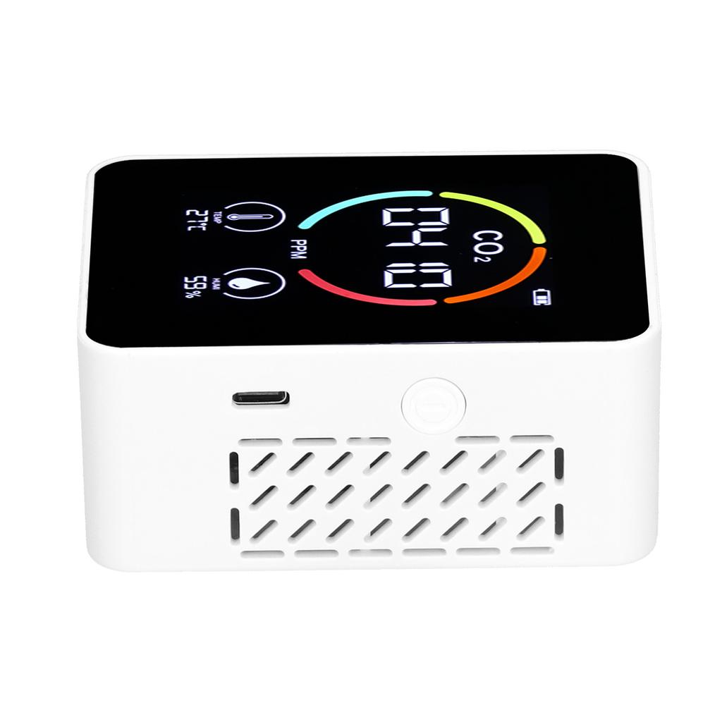 Carbon Dioxide Detector Semiconductor USB Charging LCD Temperature Humidity Detection Air Quality Detector