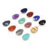1Pc Reiki Healing Crystal Connector, Energy Natural Stone Gemstone Pendant Connectors for Jewelry Making DIY Necklace Bracelet Accessories Crafts