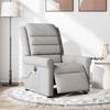 Foldable Massage Armchair, Electric, Grey, Fabric
