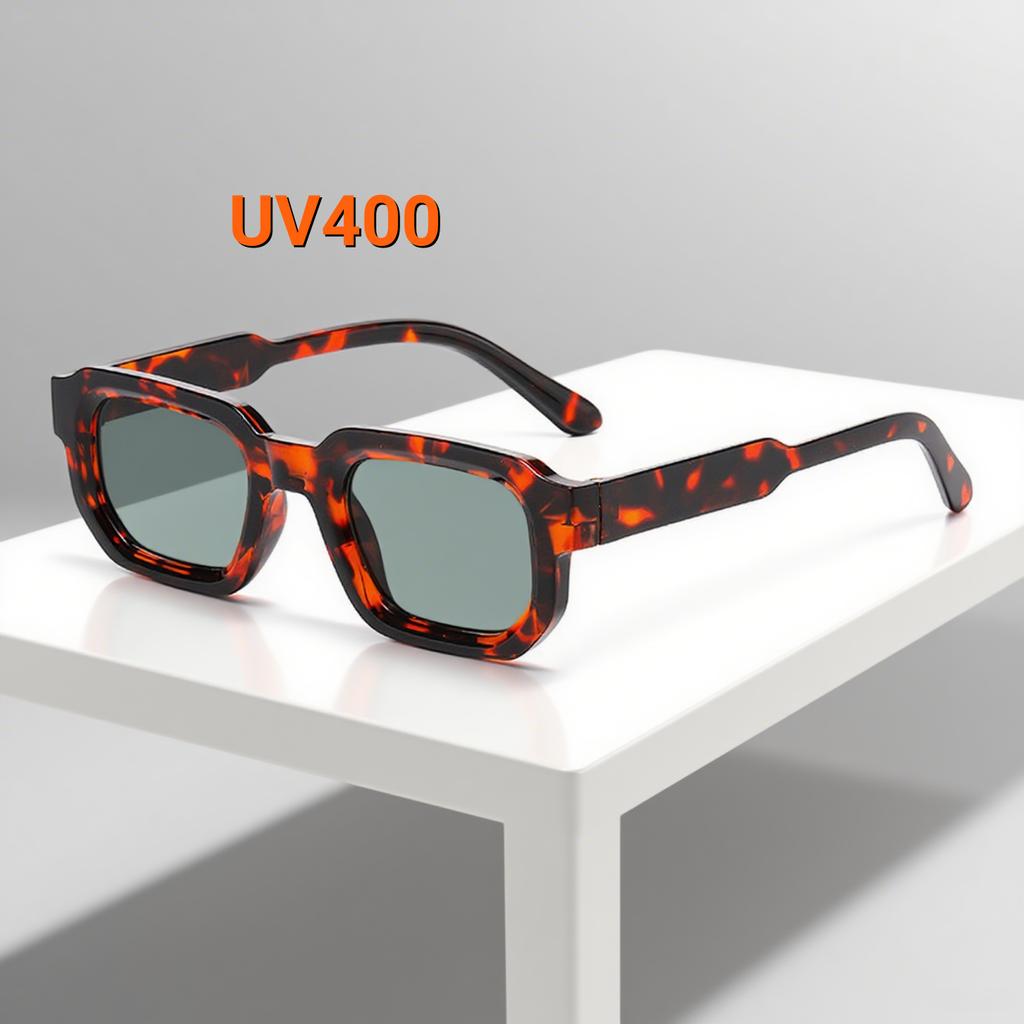 New Fashionable Square Small Frame Women'S Sunglasses Retro Ultra Light Neutral Premium Uv400 Sunscreen Sunglasses