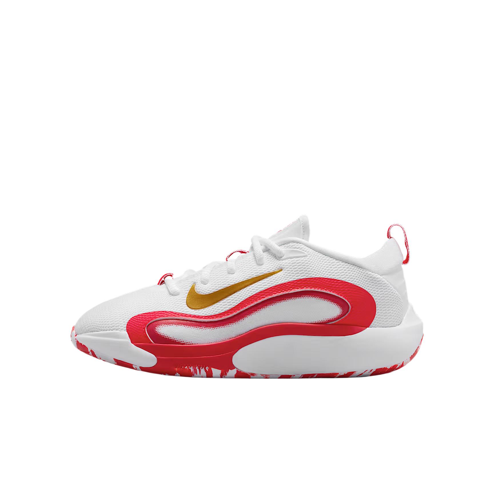 

Nike ISOFLY Rebound And Breathable Low top Basketball Shoes Kids FN4384-102 40