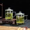OLOEY Heat-Resistant Borosilicate Glass Teacup Set