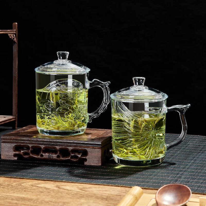 OLOEY Heat-Resistant Borosilicate Glass Teacup Set