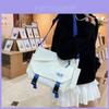 Large Capacity Crossbody Bag For Women With Canvas Material And Vintage Style