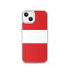 Coque Téléphone – Drapeau Du Pérou – Compatible iPhone 13 – Étui Souple – Résistant Et Antichoc - Silicone - Pixelforma