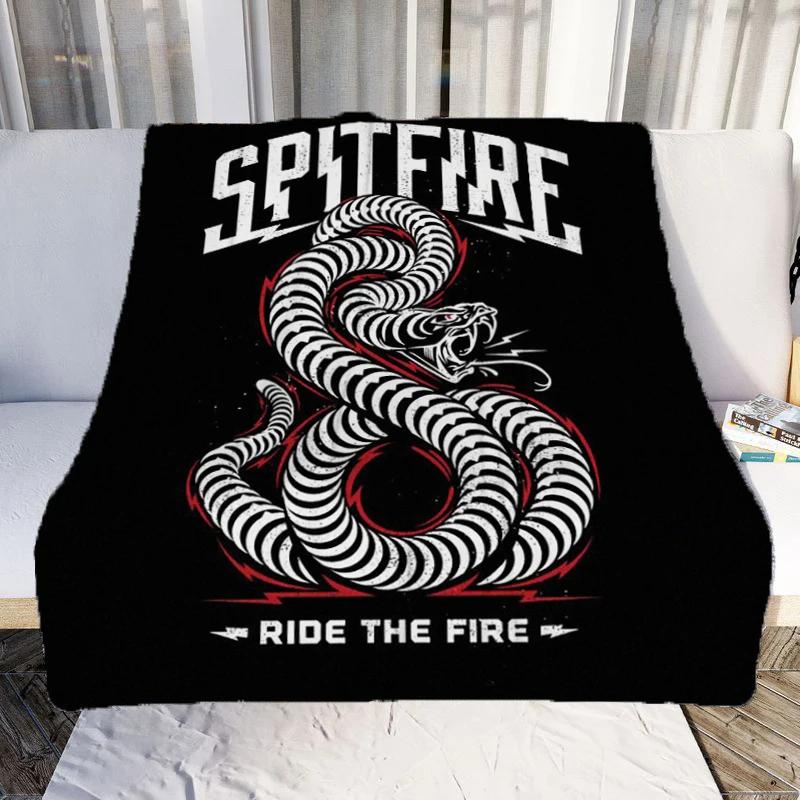 Print Spitfire Kobereček na hodit Jógová podložka Ložnice Obývací pokoj Koupelna Dekorativní podlahová rohož Bytový textil Dárek k narozeninám