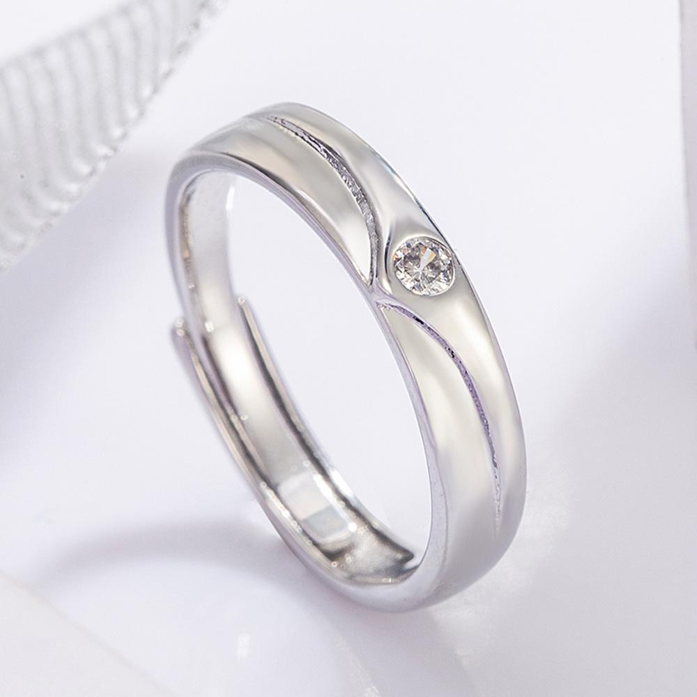 Crown Couple's Adjustable Ring Set - Luxury Valentine's Day Gift