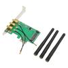 Mini PCIE To PCIE Adapter Card PCIE Network Card Adapter Three Antenna Network Expansion Card for Desktop Computers