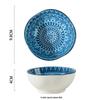 Yangge Ceramic Moroccan 4-inch Round Seasoning & Snack Dish (5-pack)