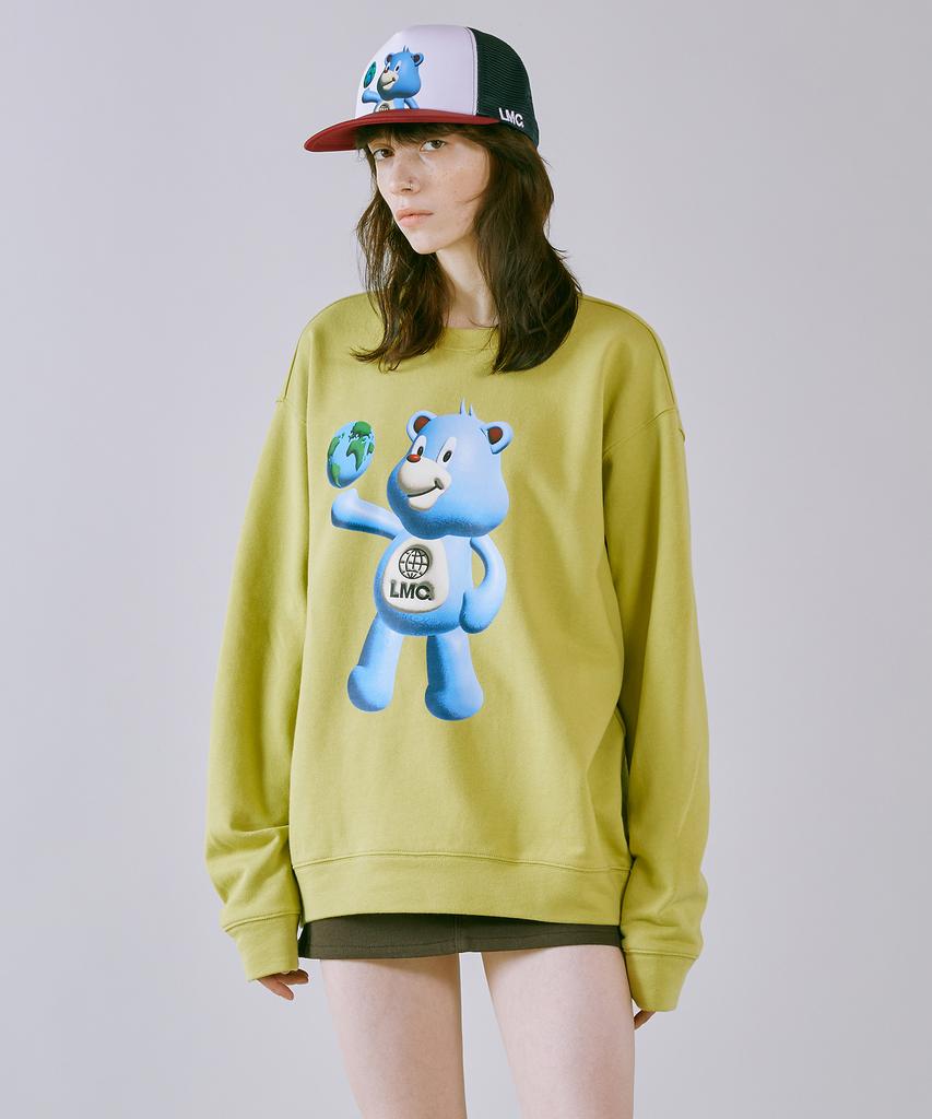 LMC 3D Bear Sweatshirt Light Olive