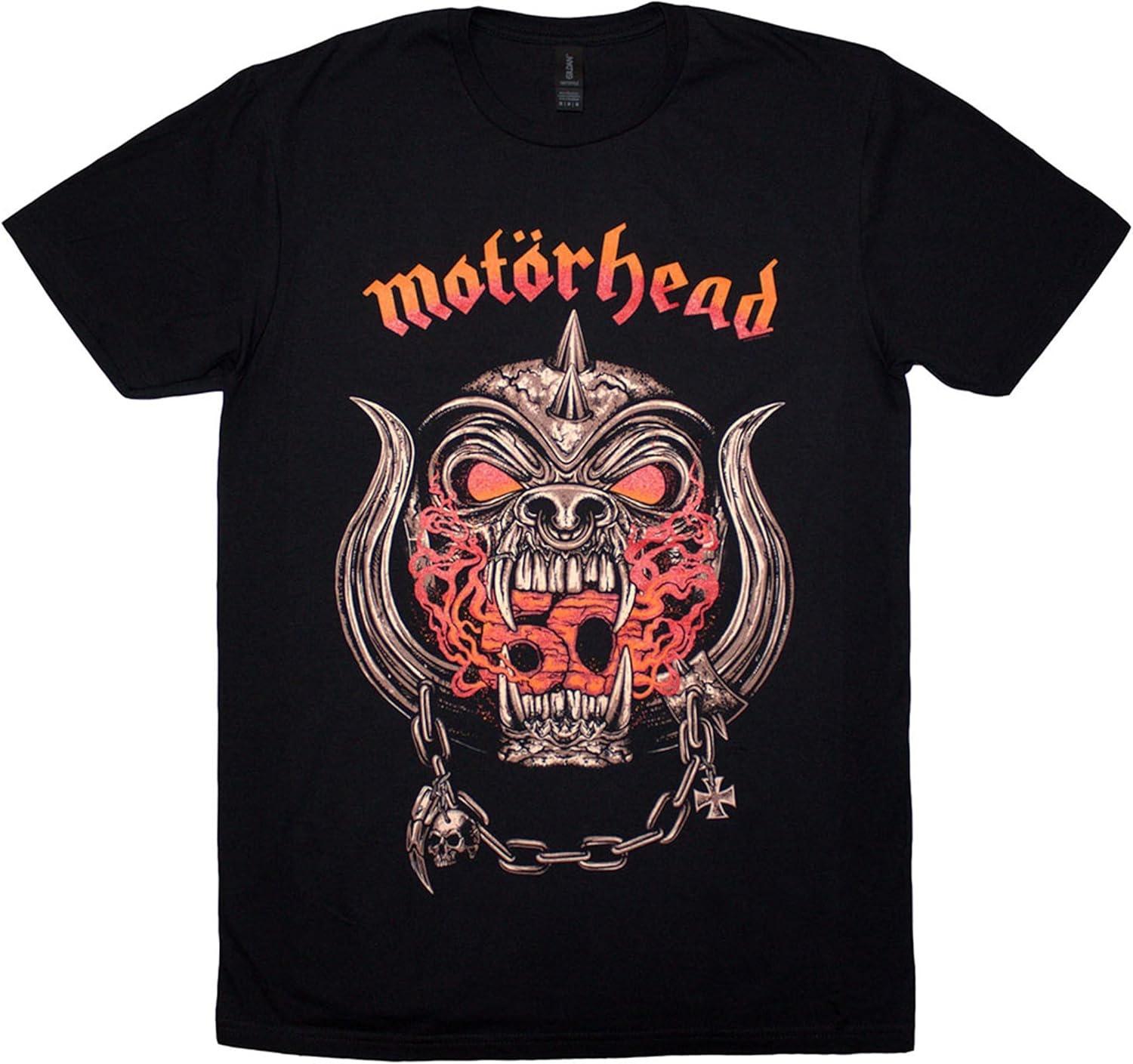 Футболка Motorhead 50 Years Warpig с красным градиентом XXXXXL чёрный