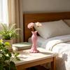 Ornaments with Formal Dress Shape Vase 3D One-Piece Molding Pearlescent Texture Flower Arrangement Ornament for Home Decor