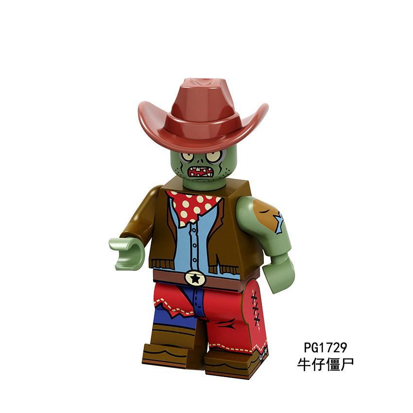 Pg8197Pg8205 Zombie Building Block Minifigure Small Particle Assembly Plant Toy Bag