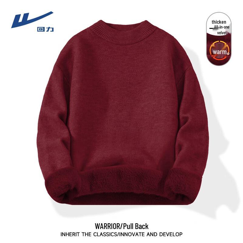 

Мужской трикотажный свитер Warrior с полувысоким воротником и флисовой подкладкой XL