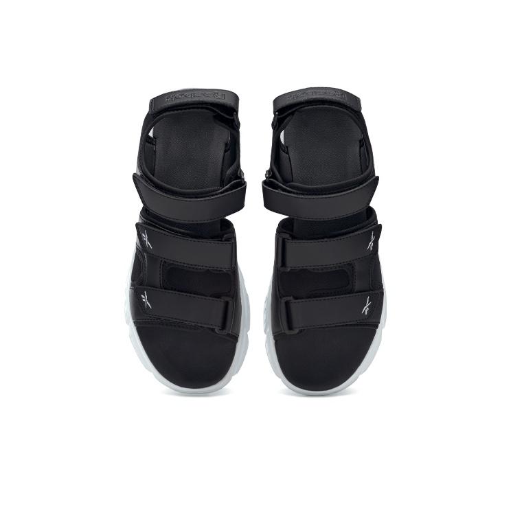 Reebok Hyperium Sandal Flat Comfortable Beach Sandals Unisex Sandals Black White GX7844