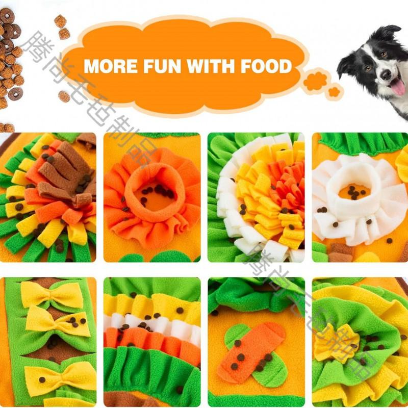 Large Snuffle Mat Dogs - Interactive Scent Training Toy Plush Pet Enrichment Pad 100x80cm
