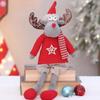 Soft Snowman Elk Telescopic Doll Santa Claus Merry Christmas Decoration  Xmas Decor