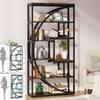 Tribesigns Bookshelf Industrial 5 Tier Etagere Bookcase, Freestanding Tall Bookshelves Display Shelf Storage Organizer