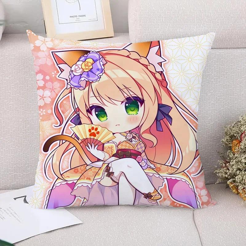 

Аниме Девушка Наволочки Декоративные Наволочки Наволочка Подушка Чехол Подушка Украшение для Автомобиля Подушки Домашний Декор Диван 66x66cm зелёный