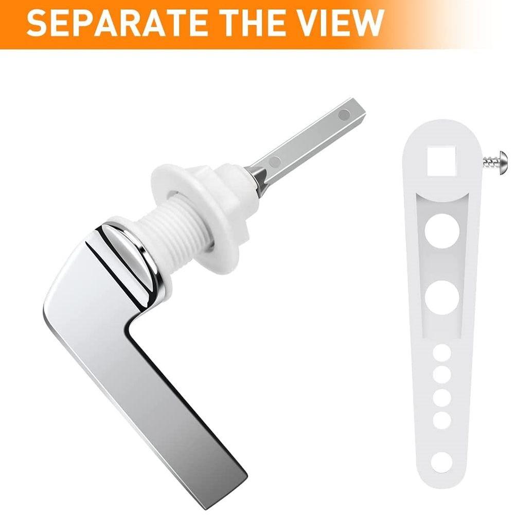 10,5 cm x 9,5 cm WC-Spülgriff 1 Stück Anhänge Chrom Metall langlebig