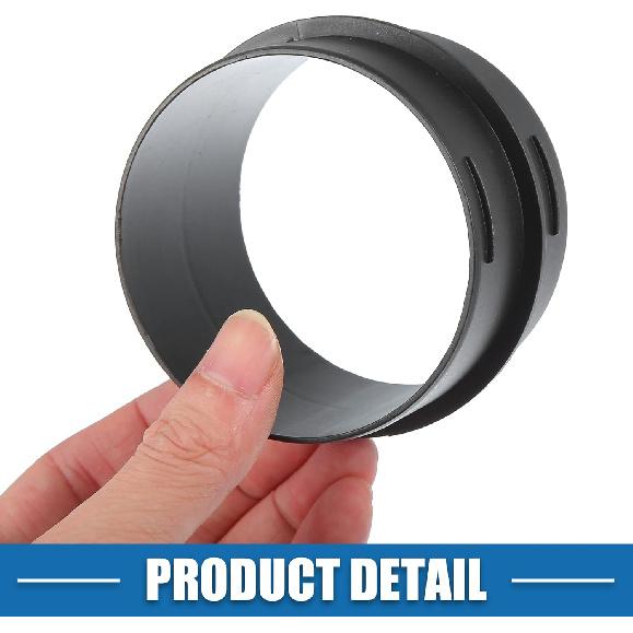 Car Air Ducting Connector Straight Air Heater Duct Joiner Connector Pipe 2.95'' 75mm OD Black