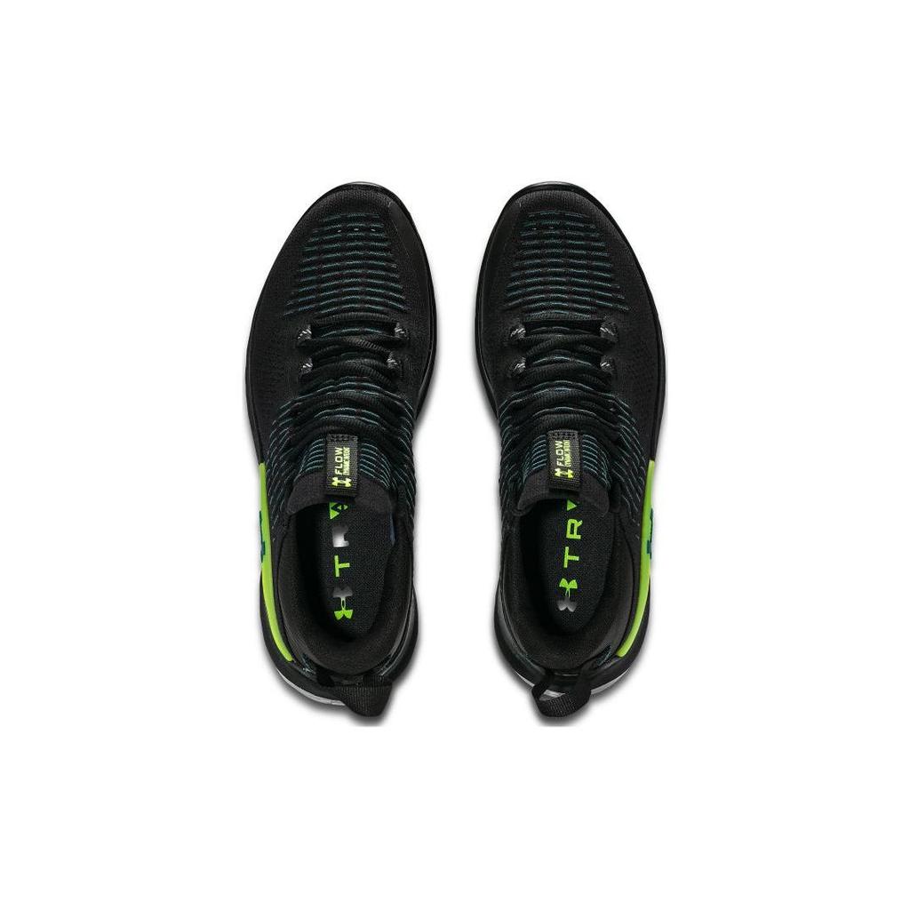 Under Armour Flow Dynamic IntelliKnit Black Hydro Teal Men Sneakers Anthracite 3027177-002