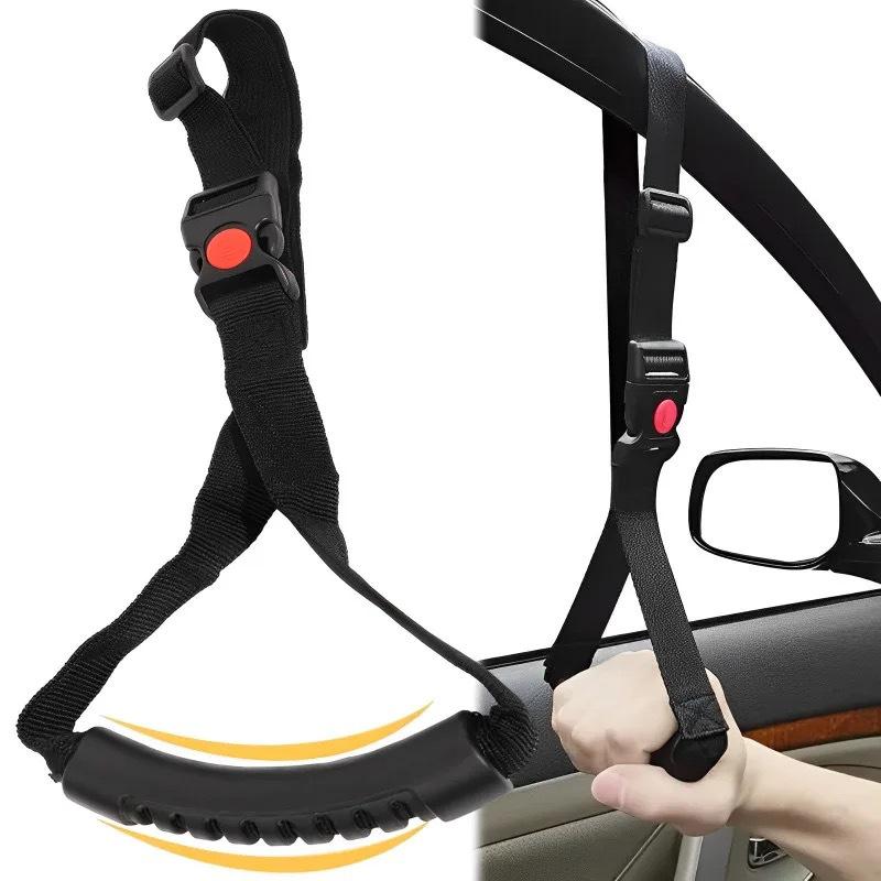 Car Door Handrail for Easy Access: Auxiliary Pull Strap for Disabled