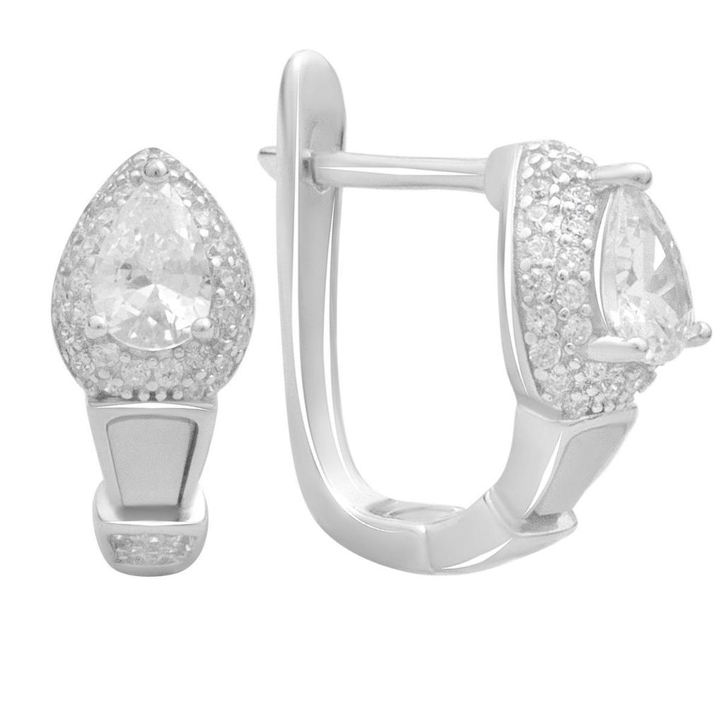 Silver Earrings with Natural Mother-of-pearl (2187097)