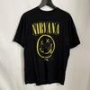 Nirvana Nevermind Lachendes Gesicht Bandlogo Shirt XL Retro 90er Grunge Rock Musik Unisex T-Shirt
