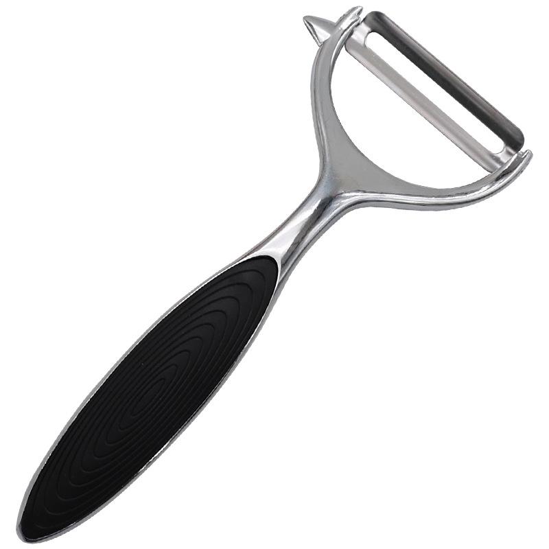 Stainless Steel Y-Type Peeler: Apple, Melon, and Potato Peeler with Zinc Alloy Handle