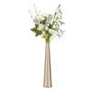 Small Flower Vase Aluminum Innovative Nordic  Decorative Narrow Neck Taper Floral Vase for TV Cabinet Dining Table Decoration