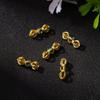 Gold Vajra Butterfly Spacer Beads with Gemstone Look and Strong Color Retention – Alloy Drip Oil Finish