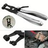 Bendable Hose Clamp Pliers for Auto Hose Bundle Removal - Swivel Drive Jaw Locking Tool for Ring-Type Flat-Band Clamps