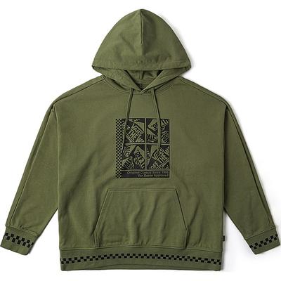 Vans American Vintage Hooded Pullover Printed Long Sleeve Sweatshirt Unisex Sweatshirt Green VN000GQFAMB